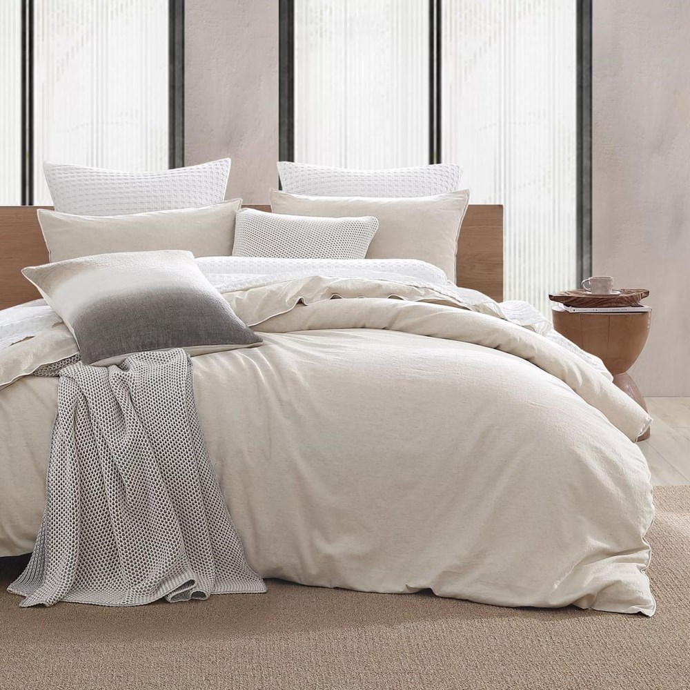 Washed Linen Plain Bedding by DKNY Pure in Linen